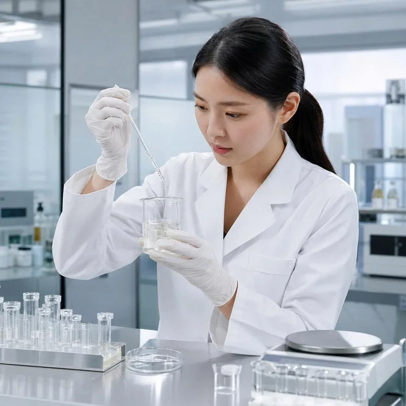 Chuyên gia R&D BeauFirst nghiên cứu công thức trong phòng lab
